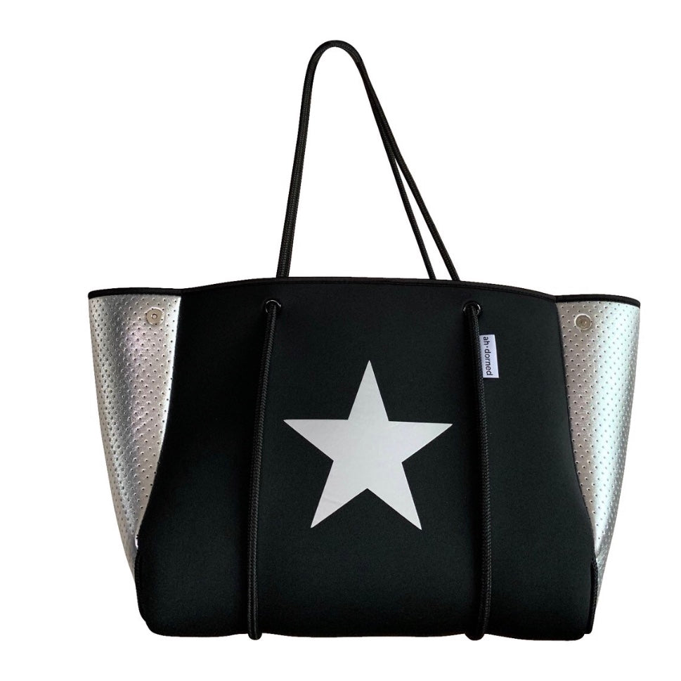 Silver Star Neoprene Tote, perforated sides