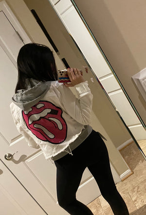 Stones tongue white jacket